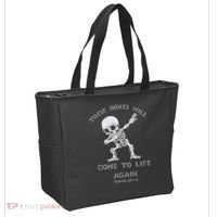 These Bones Will come to Life again Ezekiel 37:4 Bible Verse Tote Bag thumb 2