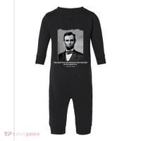 The Best Way To Predict The Future Is To Create It Abraham Lincoln Infant Fleece One Piece thumb 0