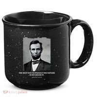 The Best Way To Predict The Future Is To Create It Abraham Lincoln 15oz Campfire Ceramic Mug thumb 0