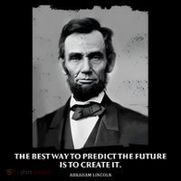 The Best Way To Predict The Future Is To Create It Abraham Lincoln Kids Colorblock Raglan Jersey thumb 2