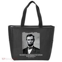The Best Way To Predict The Future Is To Create It Abraham Lincoln Tote Bag thumb 0