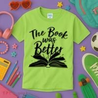 The Book Was Better Reading Fan Book Lover Kids T-Shirt thumb 3