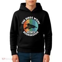 The Birds Work For The Bourgeoisie Bird Kids Hoodie thumb 4