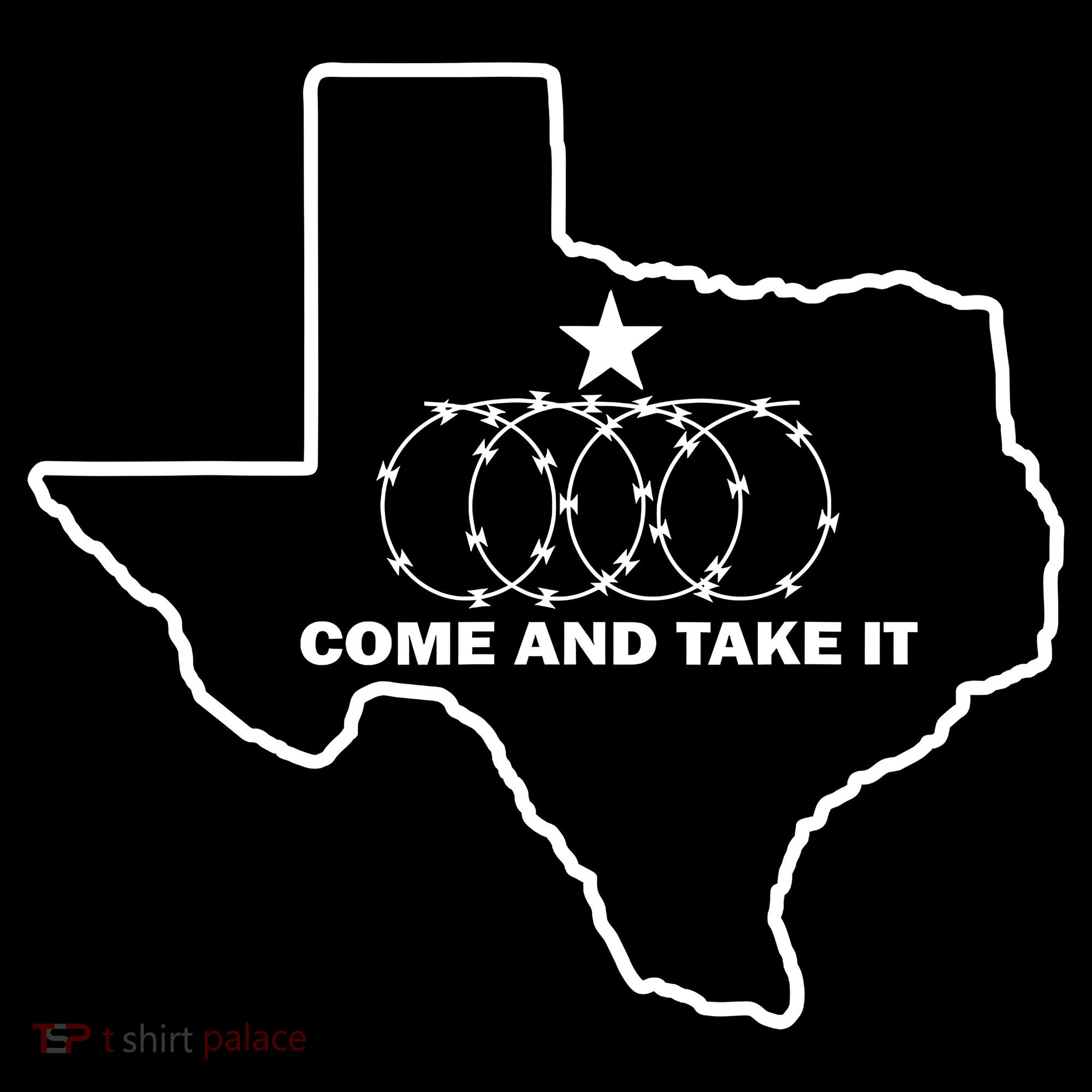 Texas Barbed Wire Come And Take It Coaster