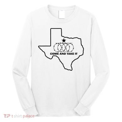 Texas Barbed Wire Come And Take It Long Sleeve Shirt