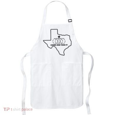 Texas Barbed Wire Come And Take It Apron