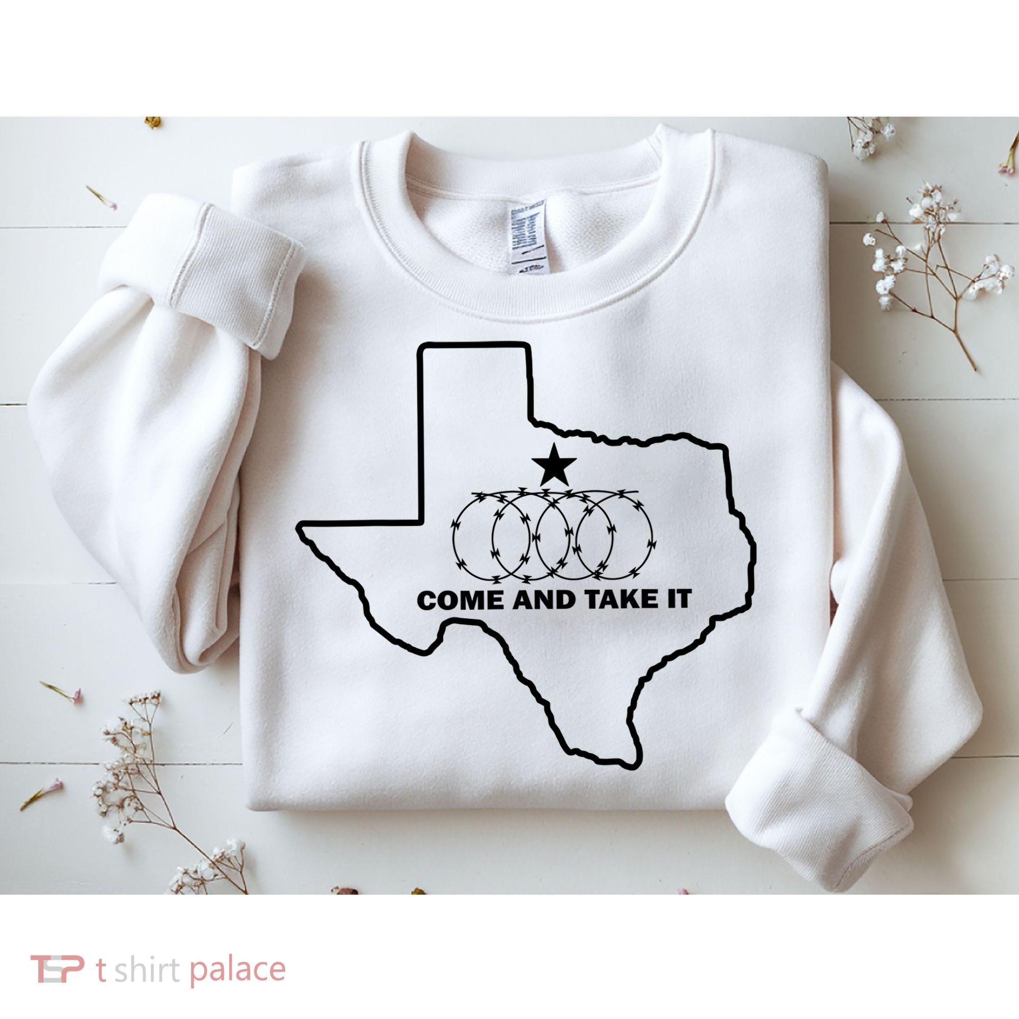Texas Barbed Wire Come And Take It Sweatshirt