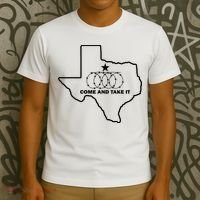 Texas Barbed Wire Come And Take It T-Shirt thumb 3