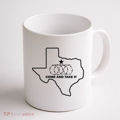Texas Barbed Wire Come And Take It Coffee Mug back