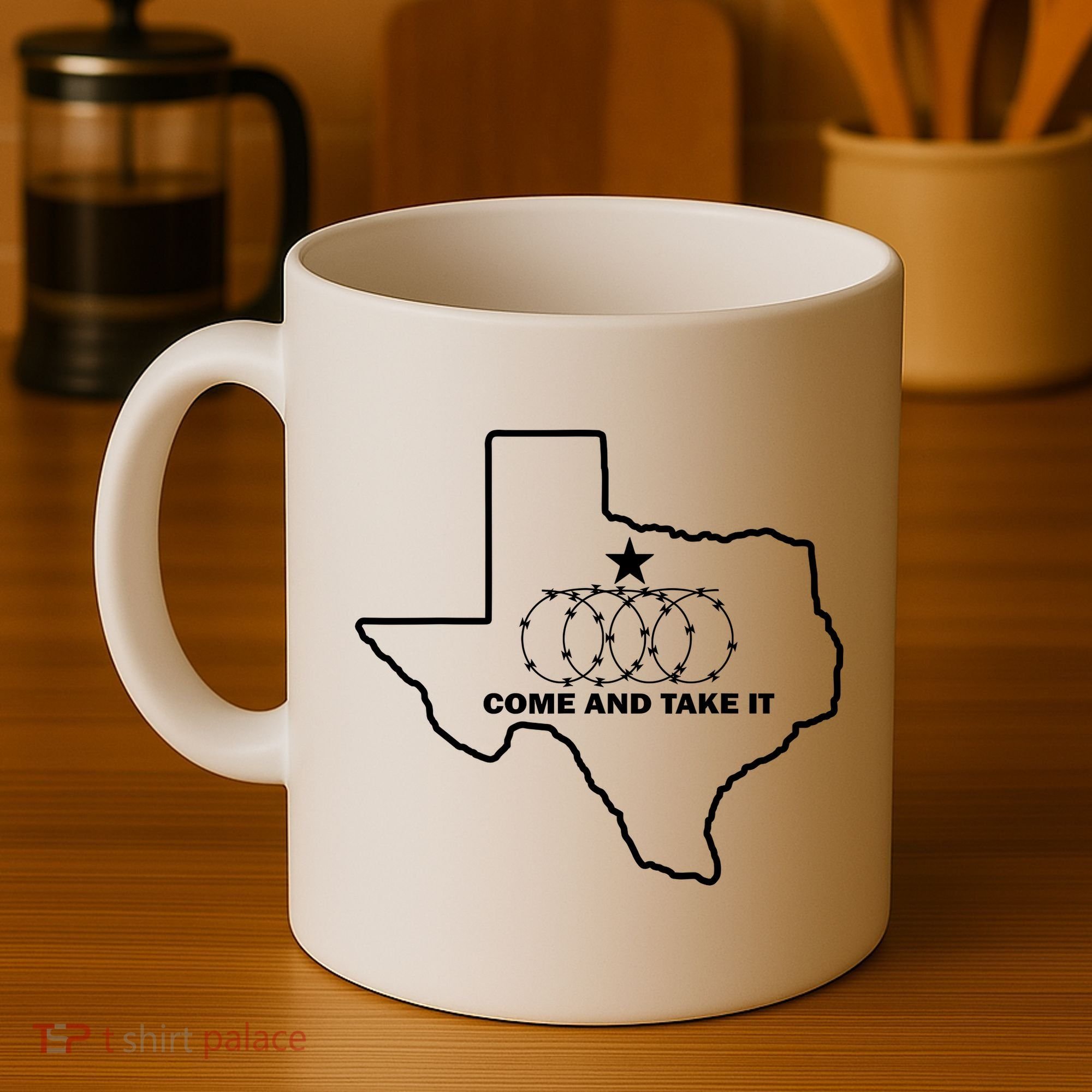 Texas Barbed Wire Come And Take It Coffee Mug