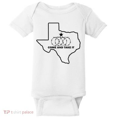 Texas Barbed Wire Come And Take It Baby Bodysuit