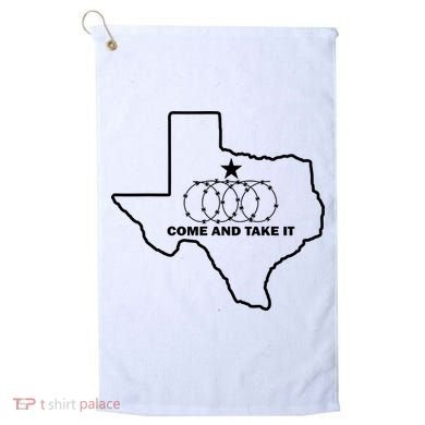 Texas Barbed Wire Come And Take It Golf Towel