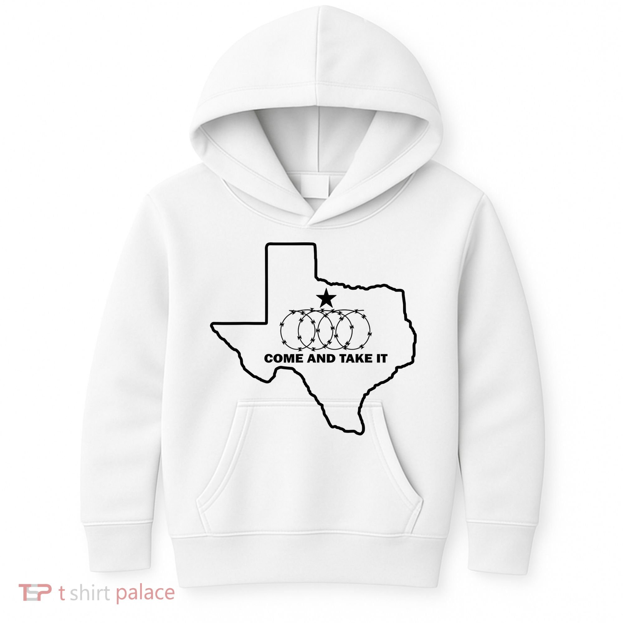 Texas Barbed Wire Come And Take It Kids Hoodie