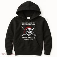 The Beatings Will Continue Until Morale Improves Kids Hoodie thumb 0
