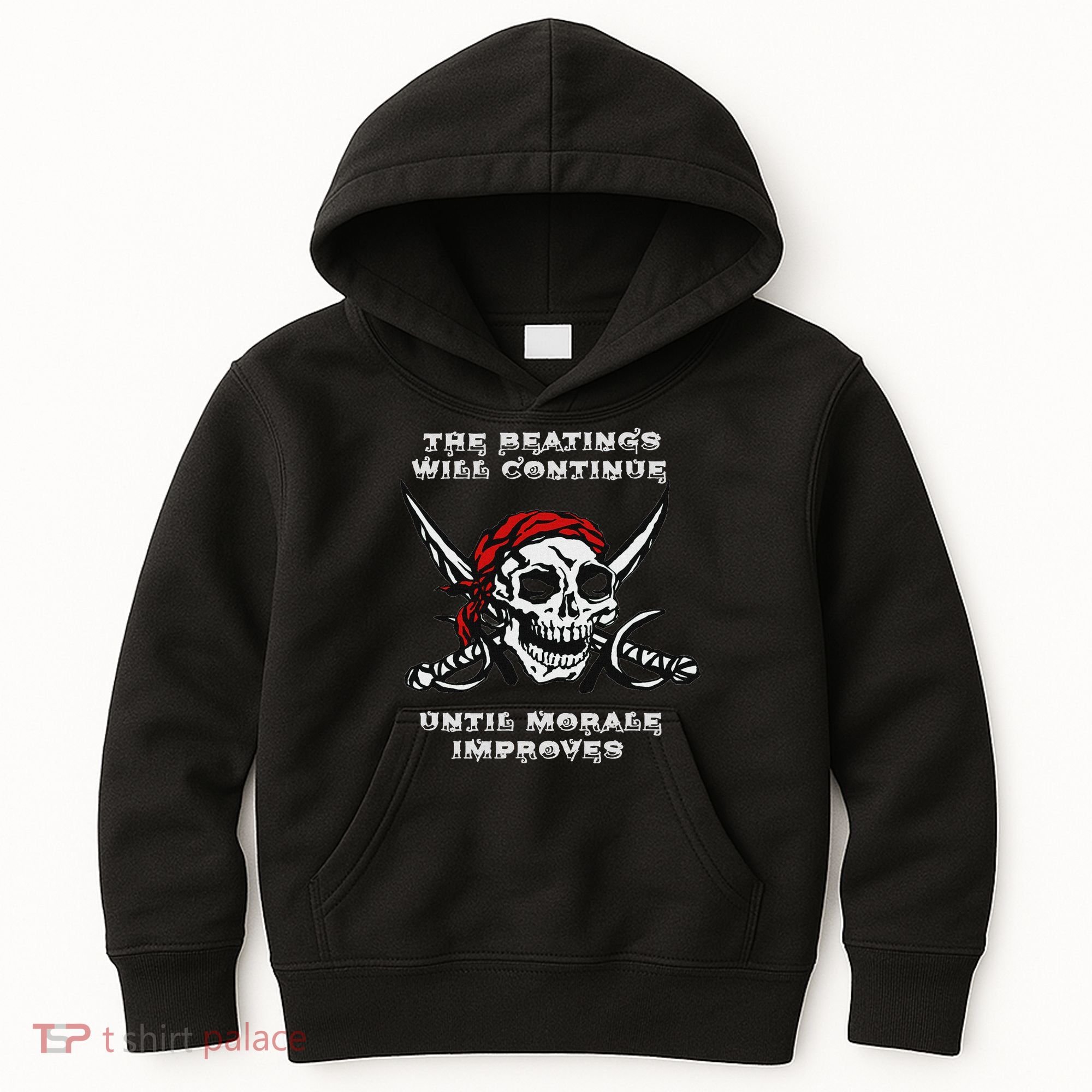 The Beatings Will Continue Until Morale Improves Kids Hoodie