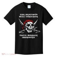 The Beatings Will Continue Until Morale Improves Kids T-Shirt thumb 0