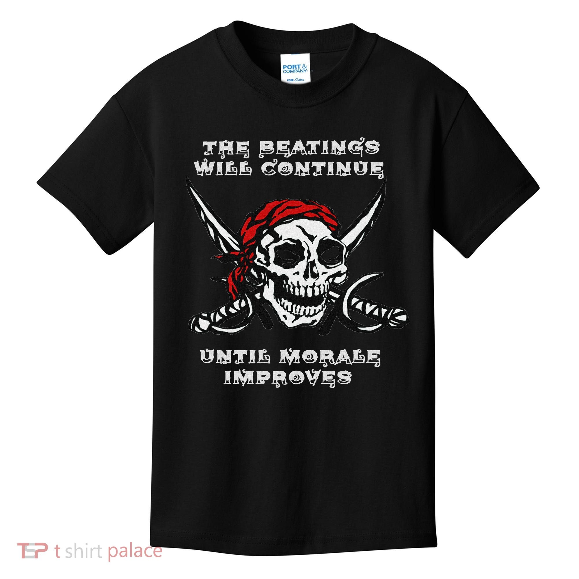 The Beatings Will Continue Until Morale Improves Kids T-Shirt