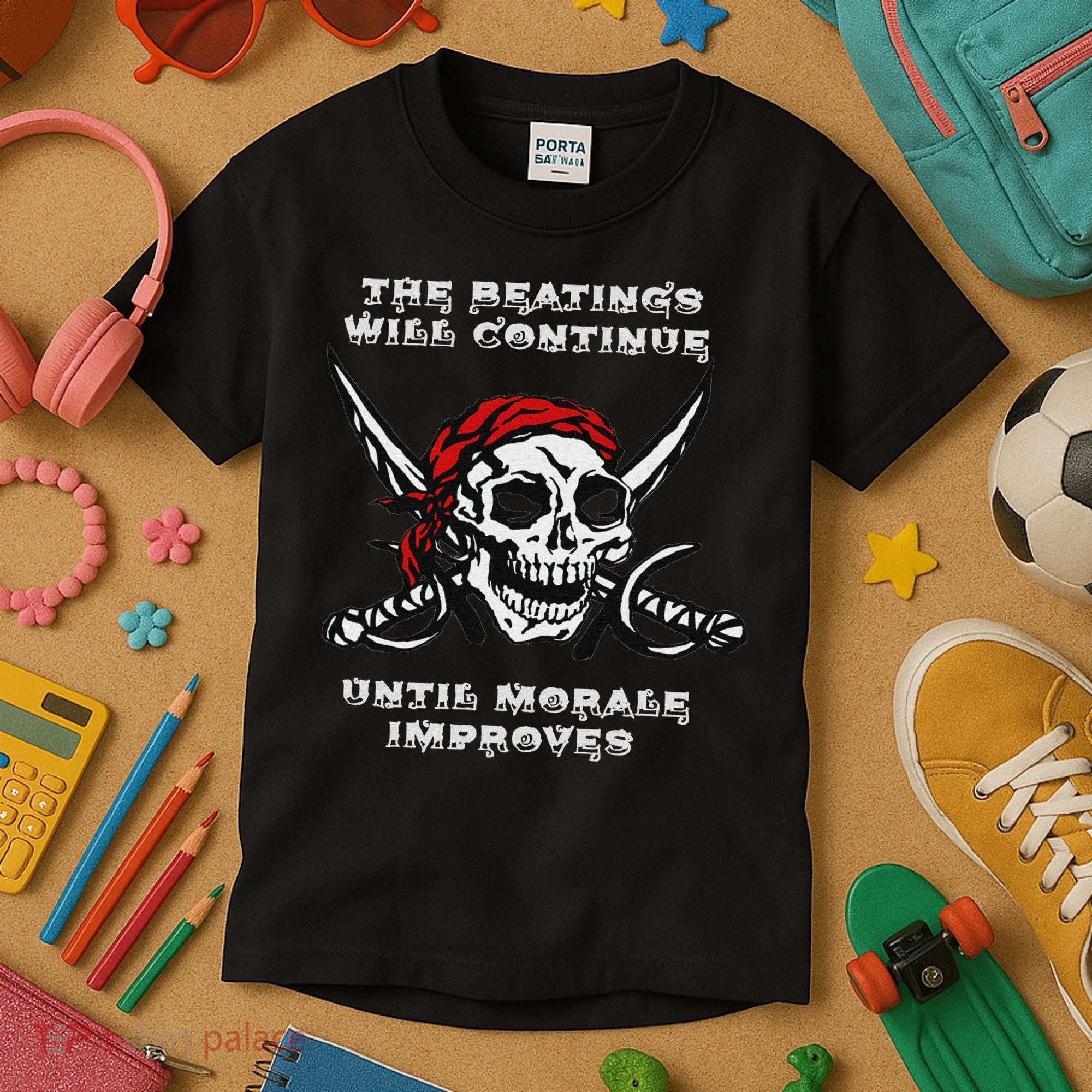 The Beatings Will Continue Until Morale Improves Kids T-Shirt