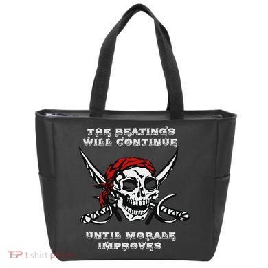 The Beatings Will Continue Until Morale Improves Tote Bag