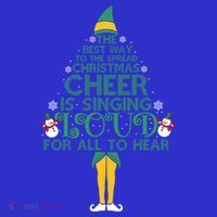 The Best Way To Spread Christmas Cheer Singing Loud Elf Xmas Cute Gift Women's Tank Top thumb 5