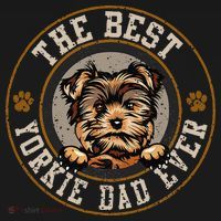 The Best Yorkie Dad Ever Fathers Day Dogs Lover Bucket Hat thumb 4