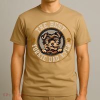 The Best Yorkie Dad Ever Fathers Day Dogs Lover T-Shirt thumb 3