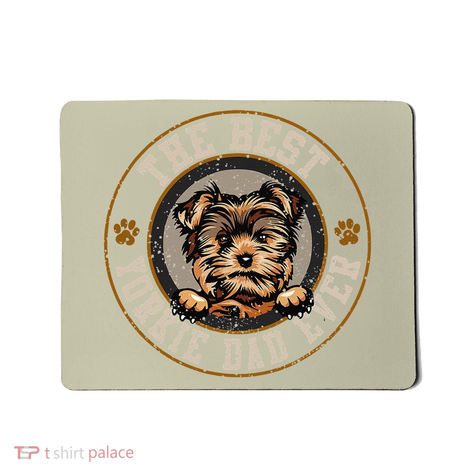 The Best Yorkie Dad Ever Fathers Day Dogs Lover Mousepad
