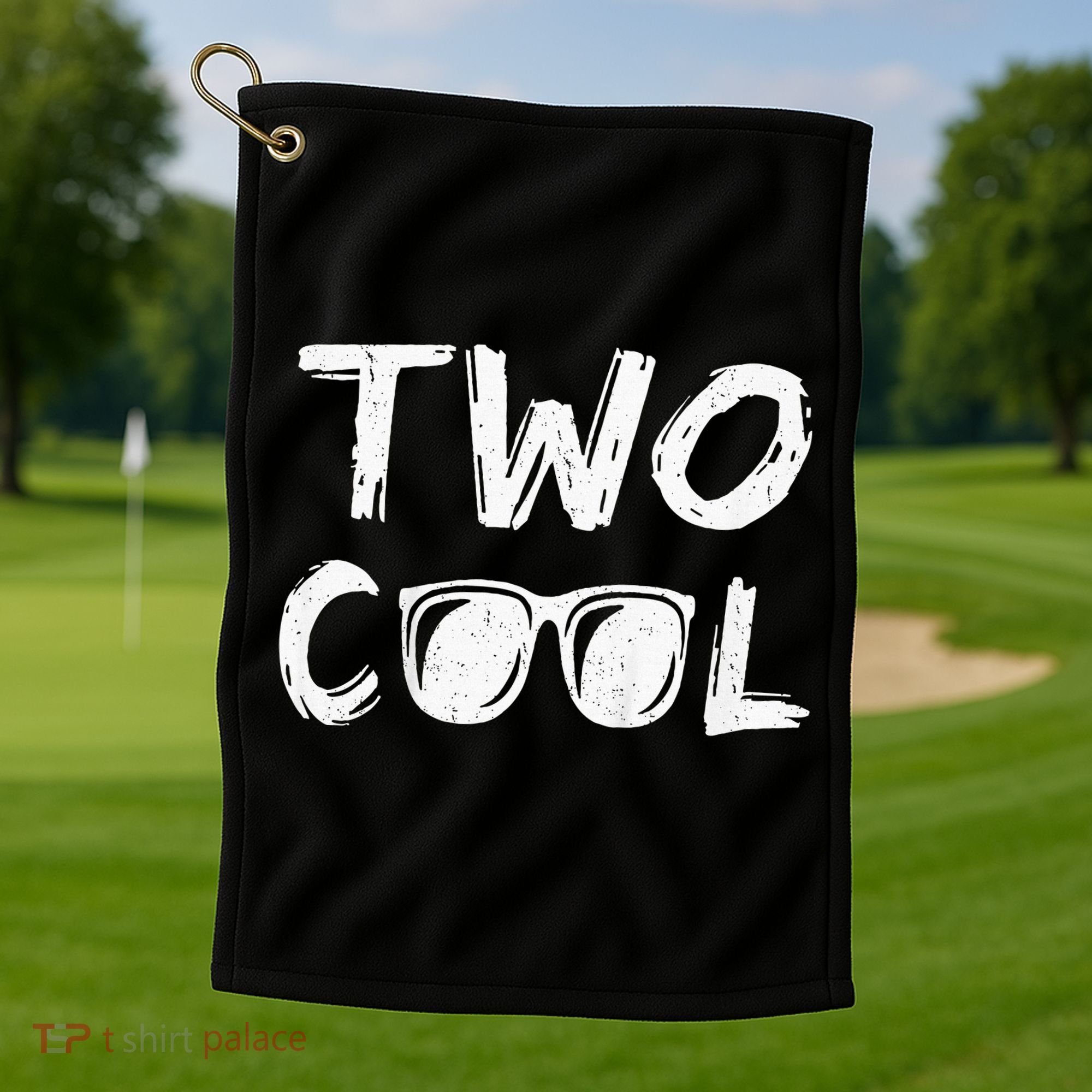 Two Cool 2nd Birthday Gift 2 Year Old Golf Towel
