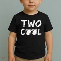 Two Cool 2nd Birthday Gift 2 Year Old Toddler T-Shirt thumb 2