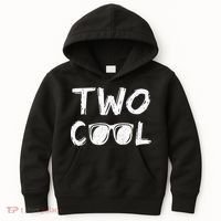 Two Cool 2nd Birthday Gift 2 Year Old Kids Hoodie thumb 0