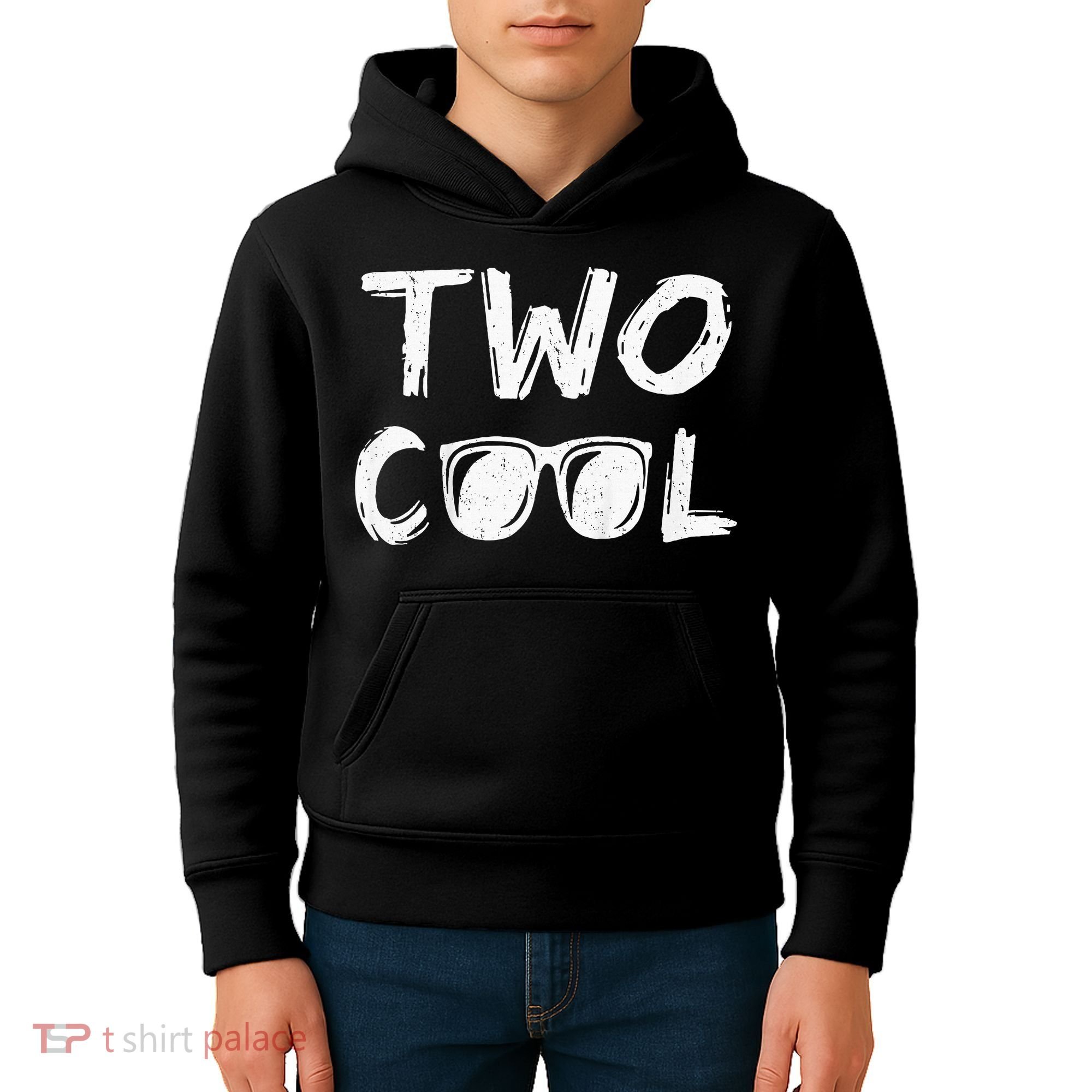 Two Cool 2nd Birthday Gift 2 Year Old Kids Hoodie