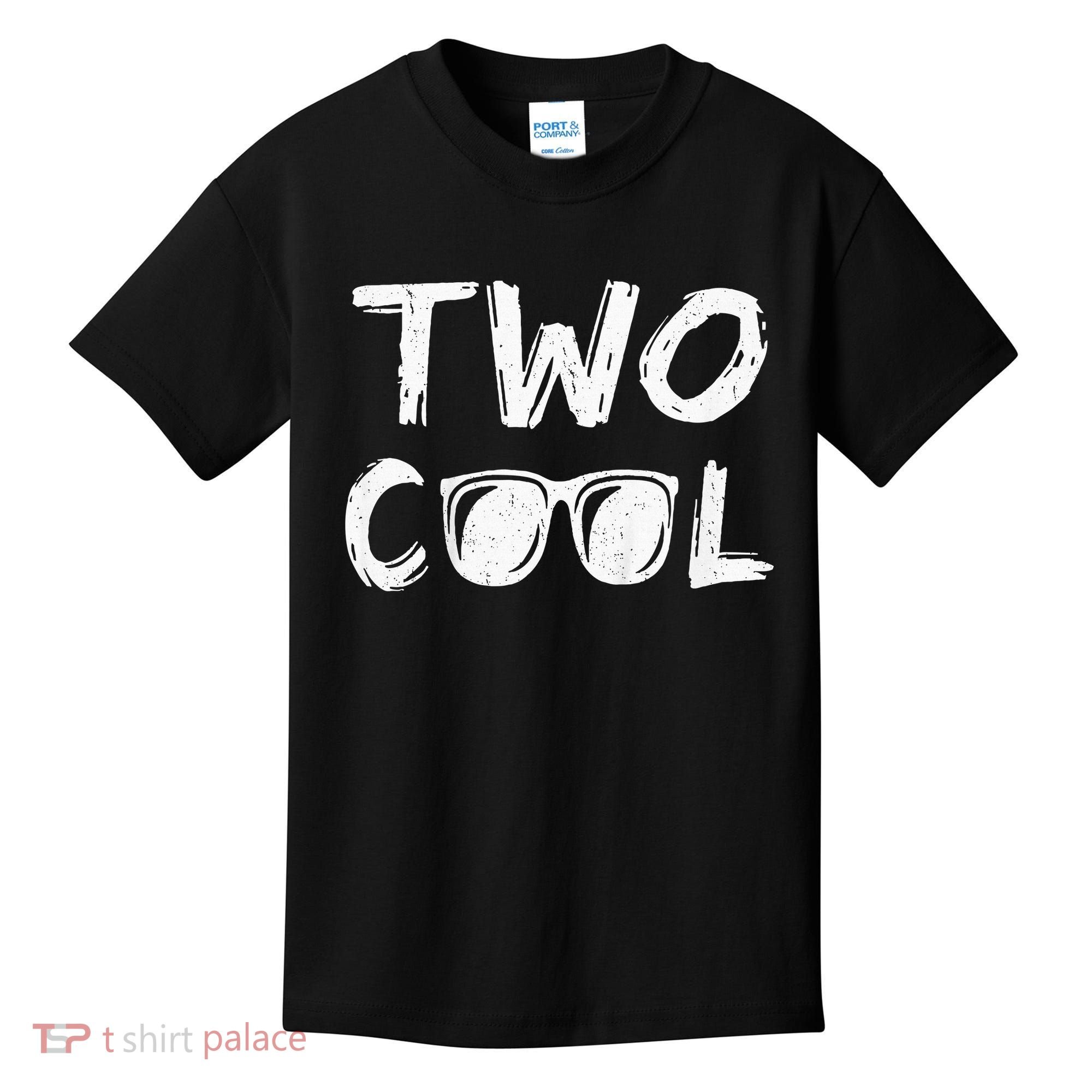 Two Cool 2nd Birthday Gift 2 Year Old Kids T-Shirt