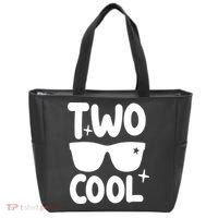 Two Cool 2nd Birthday Gift 2 Year Old Boy Second Bday Tote Bag thumb 0