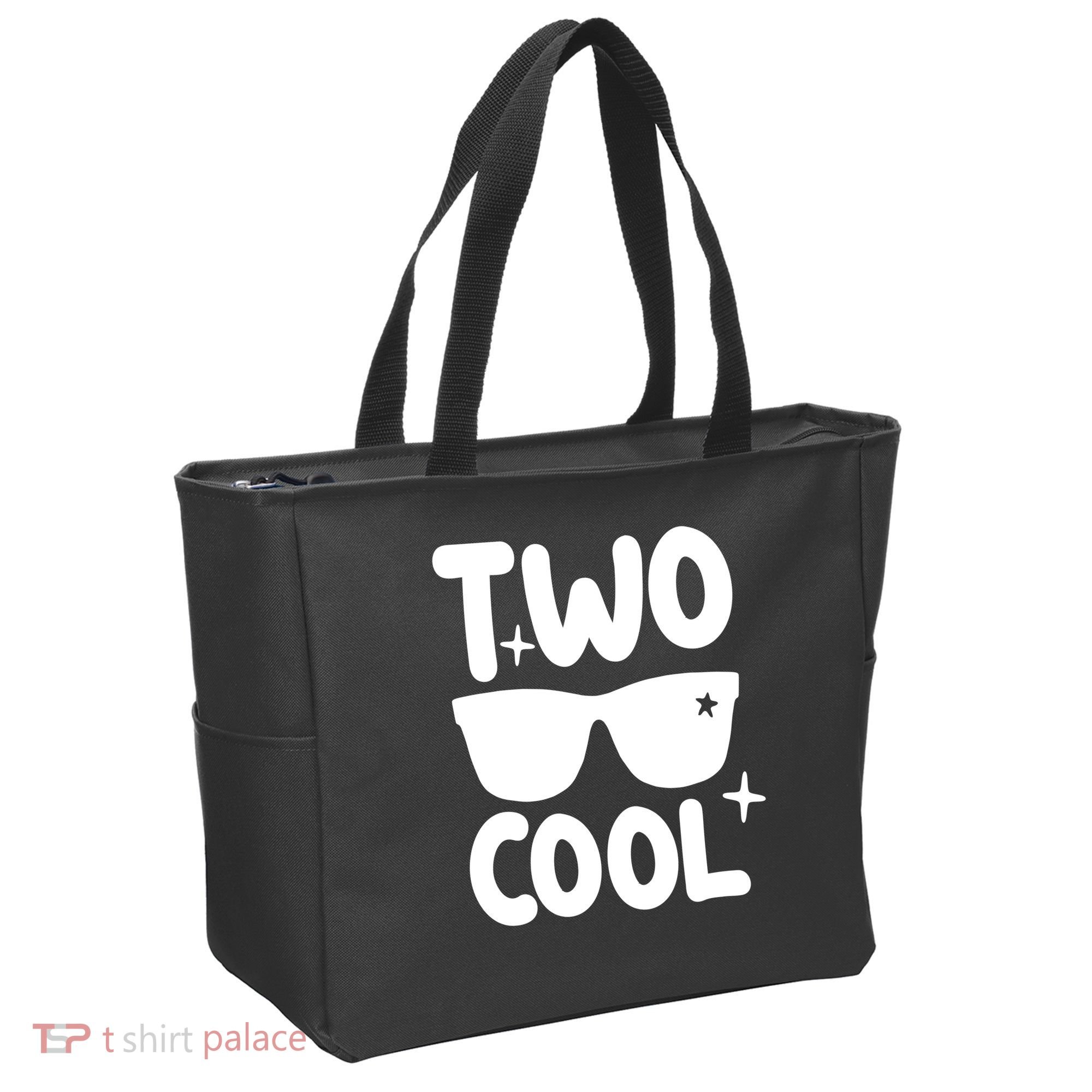 Two Cool 2nd Birthday Gift 2 Year Old Boy Second Bday Tote Bag