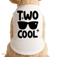 Two Cool 2nd Birthday Gift 2 Year Old Boy Second Bday Doggie Tank thumb 0
