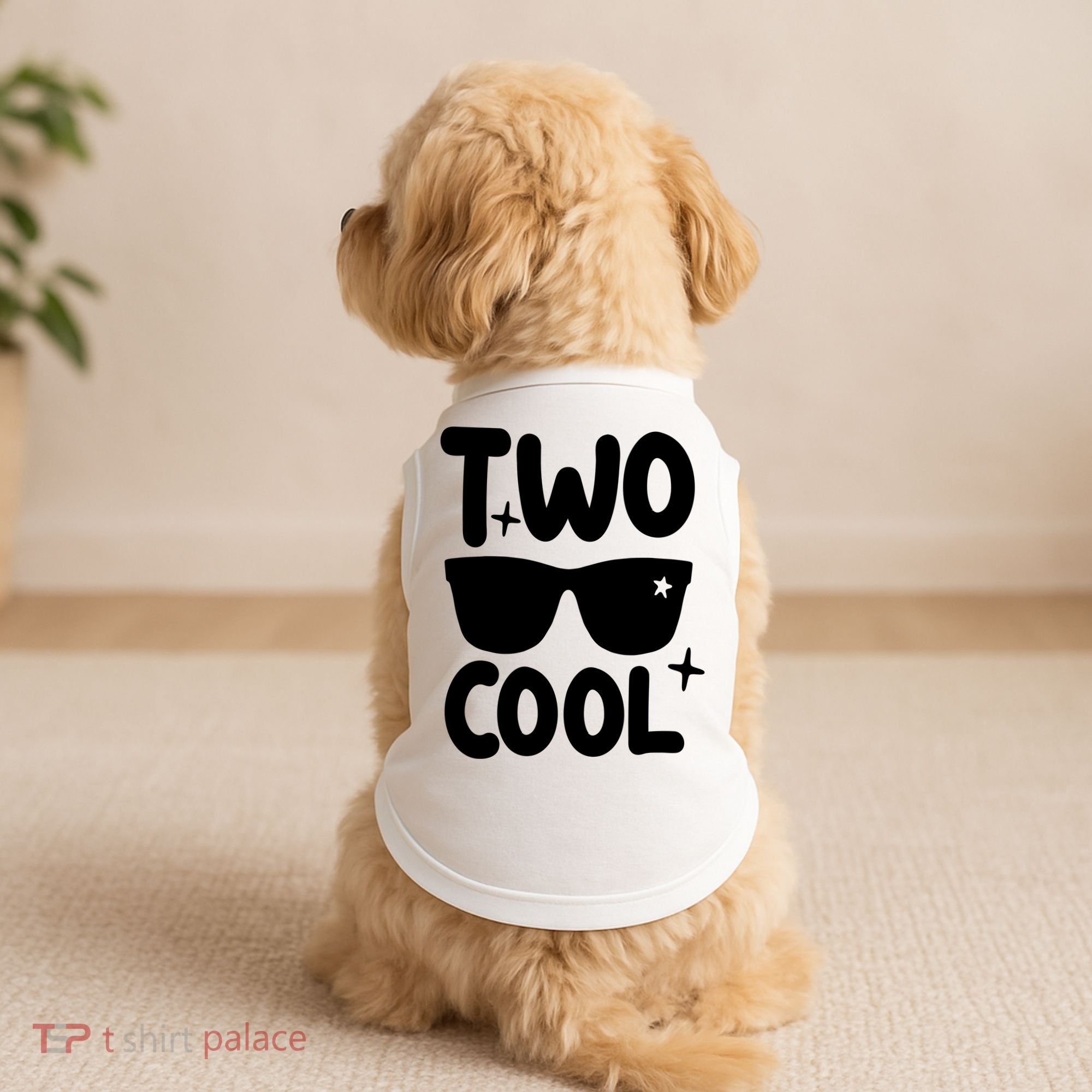 Two Cool 2nd Birthday Gift 2 Year Old Boy Second Bday Doggie Tank