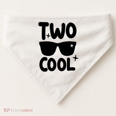 Two Cool 2nd Birthday Gift 2 Year Old Boy Second Bday USA-Made Doggie Bandana