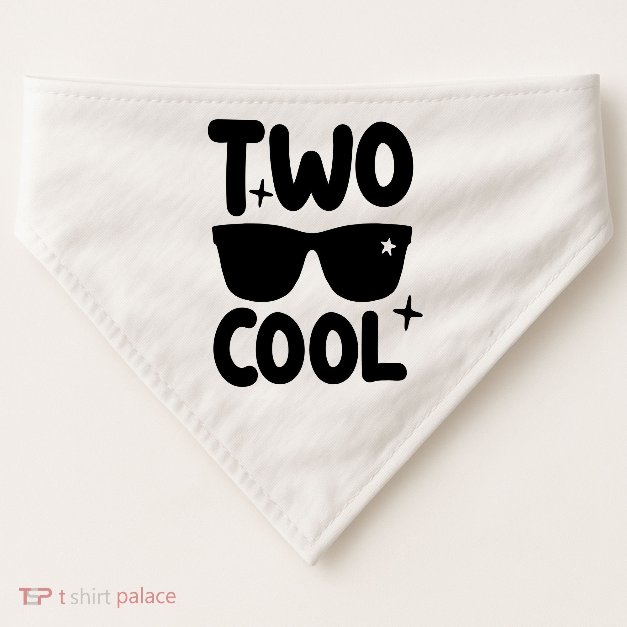 Two Cool 2nd Birthday Gift 2 Year Old Boy Second Bday USA-Made Doggie Bandana