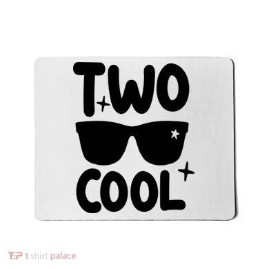 Two Cool 2nd Birthday Gift 2 Year Old Boy Second Bday Mousepad