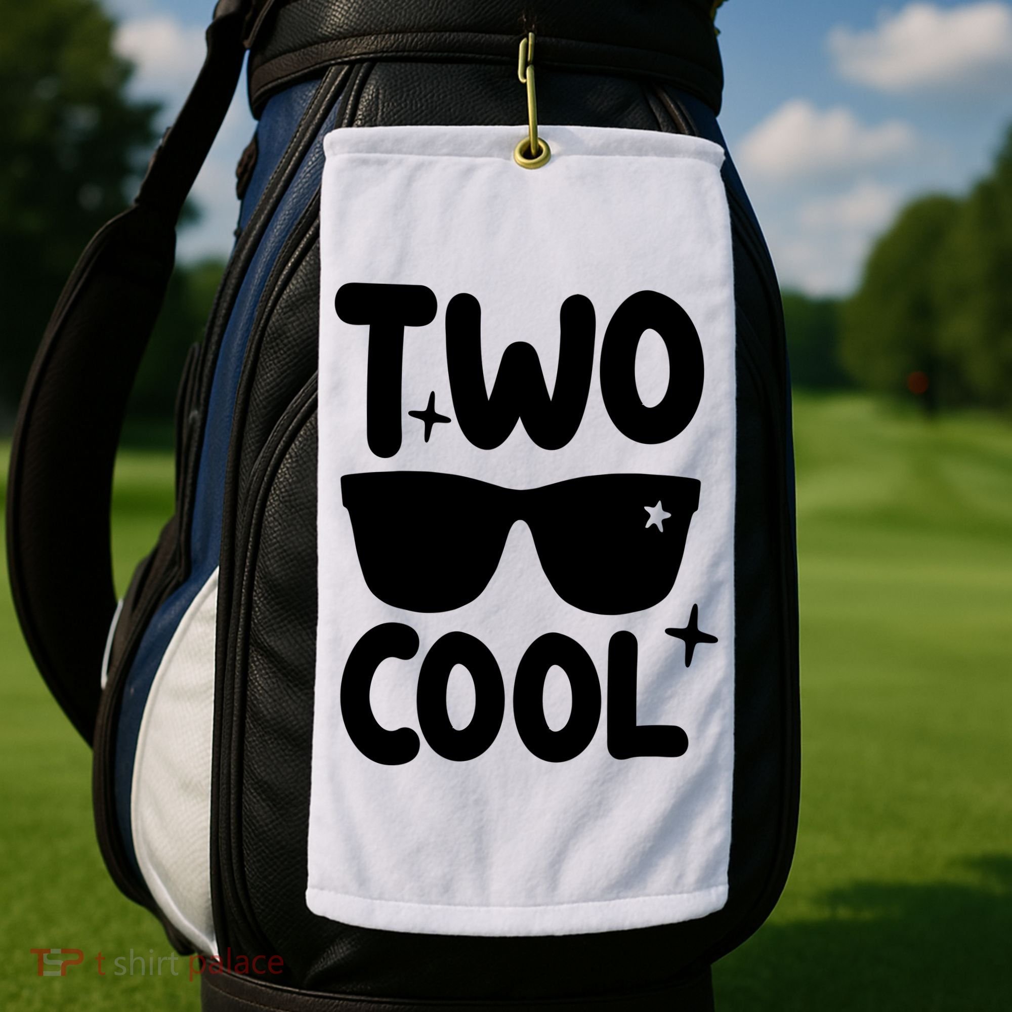 Two Cool 2nd Birthday Gift 2 Year Old Boy Second Bday Golf Towel