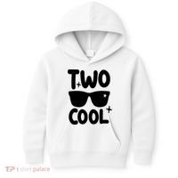 Two Cool 2nd Birthday Gift 2 Year Old Boy Second Bday Kids Hoodie thumb 0
