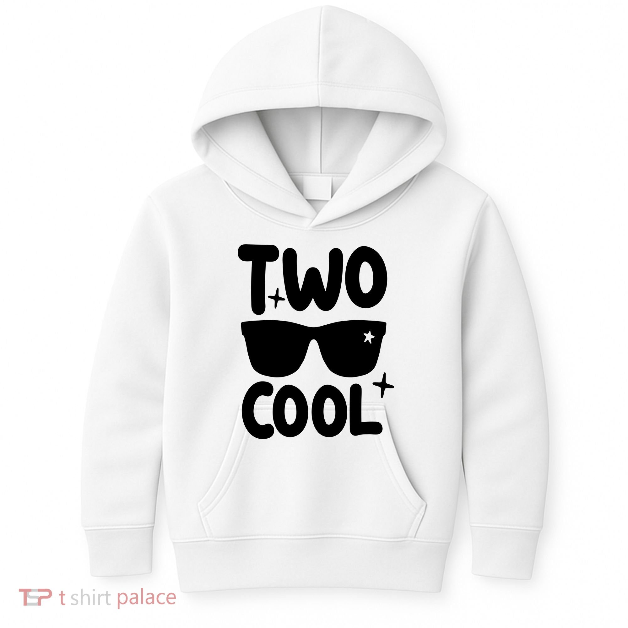 Two Cool 2nd Birthday Gift 2 Year Old Boy Second Bday Kids Hoodie