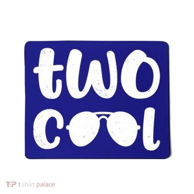 Two Cool 2nd Birthday Gift 2 Year Old Boy Second Bday Mousepad