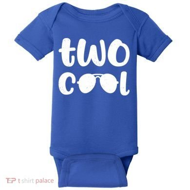 Two Cool 2nd Birthday Gift 2 Year Old Boy Second Bday Baby Bodysuit
