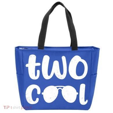 Two Cool 2nd Birthday Gift 2 Year Old Boy Second Bday Tote Bag
