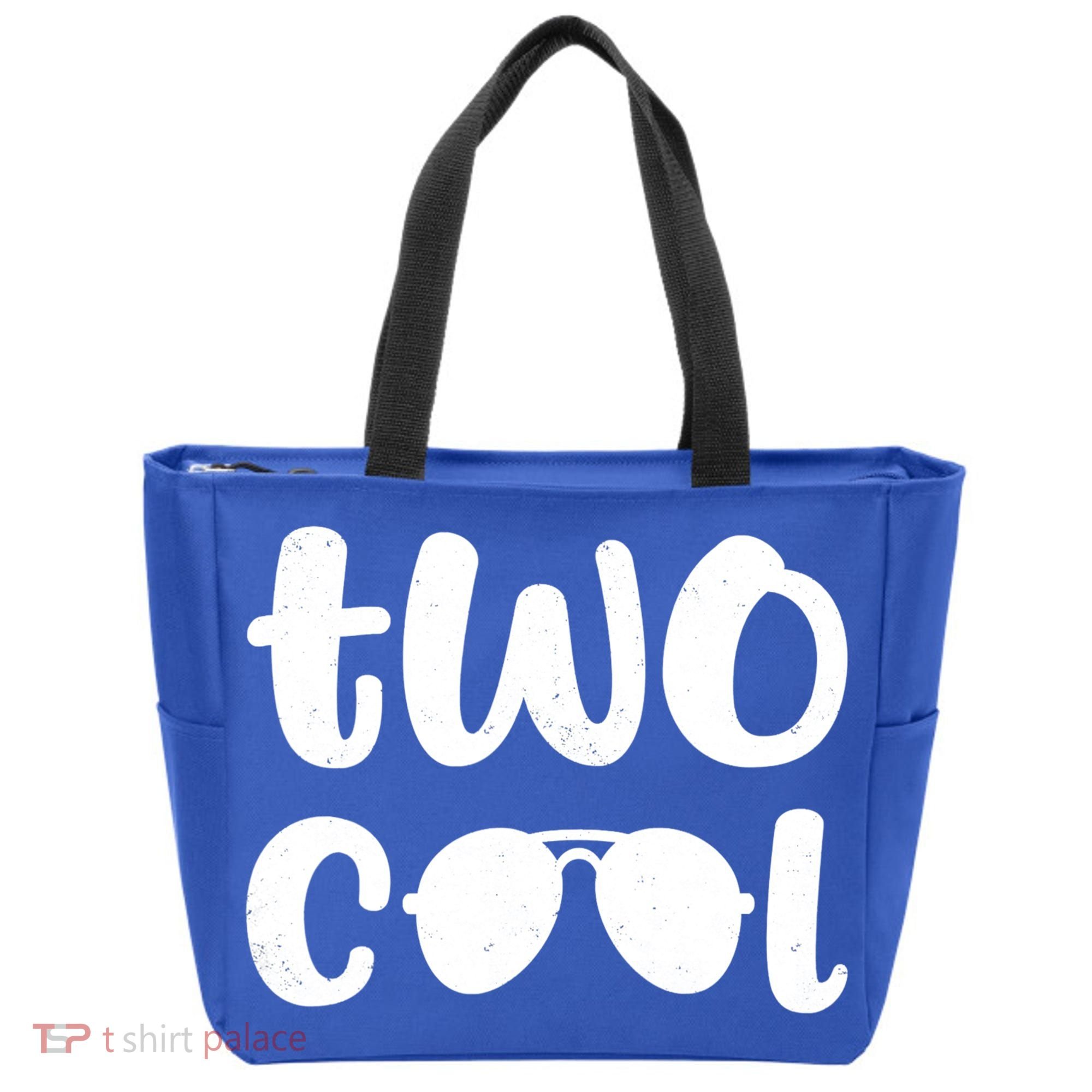 Two Cool 2nd Birthday Gift 2 Year Old Boy Second Bday Tote Bag