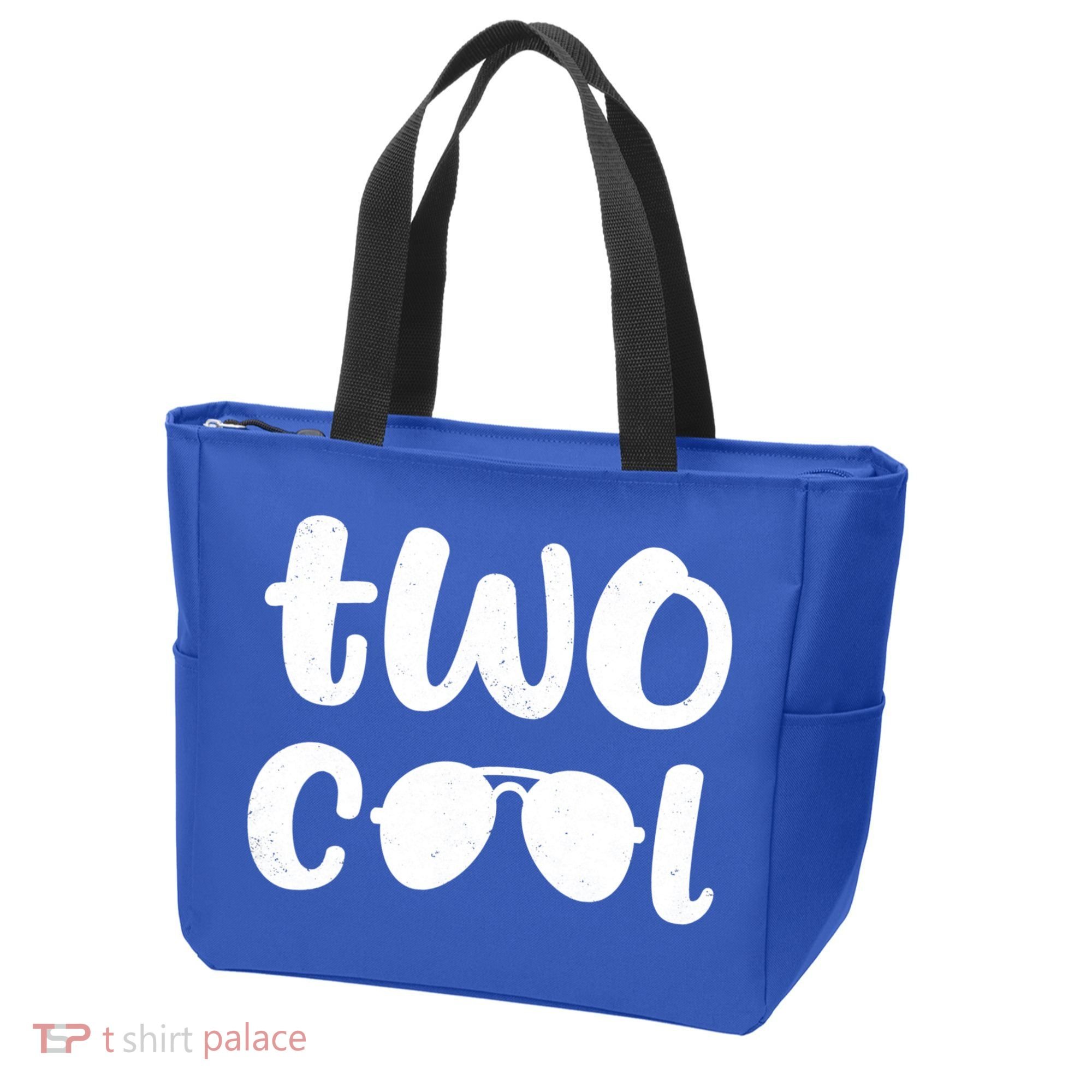 Two Cool 2nd Birthday Gift 2 Year Old Boy Second Bday Tote Bag