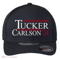 Tucker Carlson 2024 President Elections Political Flexfit Unipanel Trucker Cap thumb 0