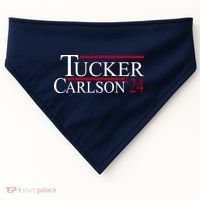 Tucker Carlson 2024 President Elections Political USA-Made Doggie Bandana thumb 0