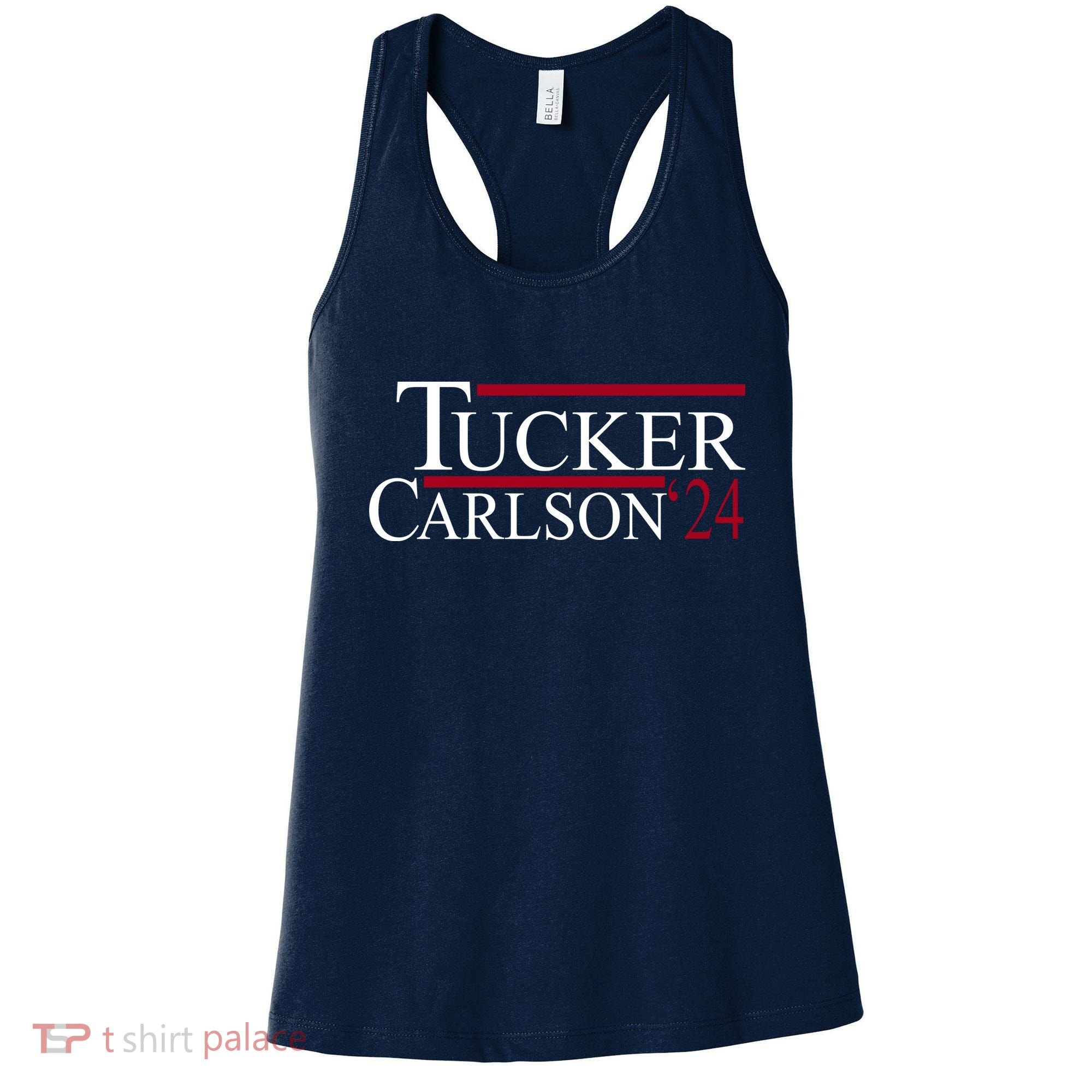 Tucker Carlson 2024 President Elections Political Women's Tank Top